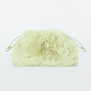 COS NWT Soft Green Faux Fur Crossbody Bag. This listing for green bag only